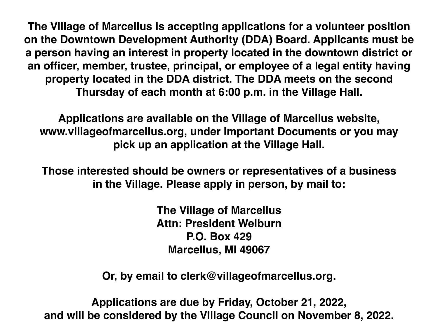 Village of Marcellus Marcellus News